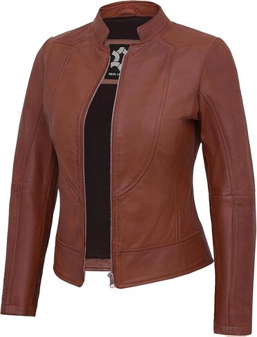 Womens Leather Jackets - Real Lambskin Stylish Motorcycle Leather Coat Women in Saudi Arabia