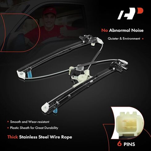 A-Premium Power Window Regulator with Motor Compatible with Land Rover Discovery 2017-2020 Rear Driver Side in Saudi Arabia