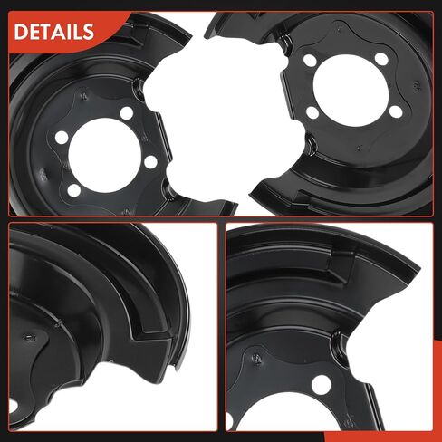 A-Premium Rear Driver and Passenger Side Brake Dust Shield Compatible with Toyota Models - Yaris 2012-2018 1.5L, 2-PC Set in Saudi Arabia