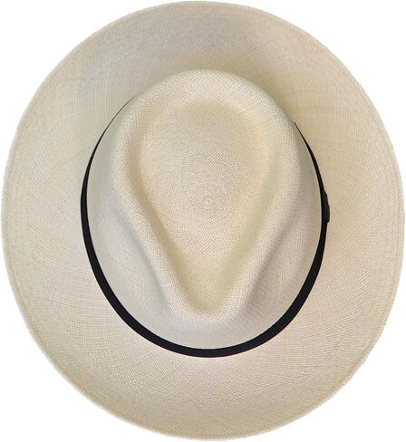 Teardrop Classic Straw Fedora - Brisa Weave - Black Band - Handwoven in Ecuador in Saudi Arabia
