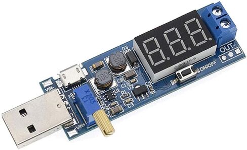 2 Pack USB Buck Boost Converter 3.5V-12V to 1.2V-24V DC-DC Step Up Step Down Power Supply Module Voltage Regulator 5V to 3.3V 9V 12V 18V in Kuwait