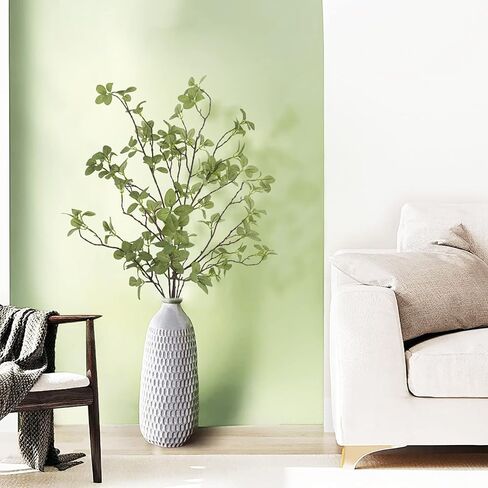 2 PCS تنبع المساحات الخضراء الاصطناعية ، 41.3 '' الطول المزيف النباتات فروع فو فو الخضراء ficus twig leaf for Home Garden Shop Office Decoration in Kuwait