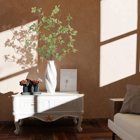 2 PCS تنبع المساحات الخضراء الاصطناعية ، 41.3 '' الطول المزيف النباتات فروع فو فو الخضراء ficus twig leaf for Home Garden Shop Office Decoration in Kuwait