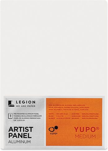 لوحة Legion Artist، ألومنيوم مصقول مركب مقاس 1/8 بوصة مع ورق YUPO متوسط ​​200 جرامًا للمتر المربع، 8 × 10 بوصة للوسائط الرطبة in Kuwait