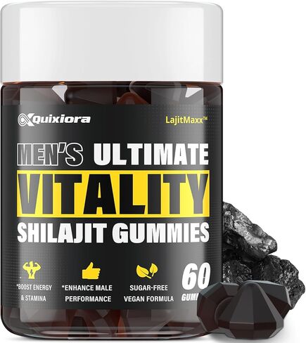 Shilajit Gummies| Shilajit for Men – Diamond-Shaped, Shilajit Pure Himalayan Organic |High Potency|85+ Trace Minerals & Fulvic Acid| Shilajit Supplement | 60 Gummies in Saudi Arabia
