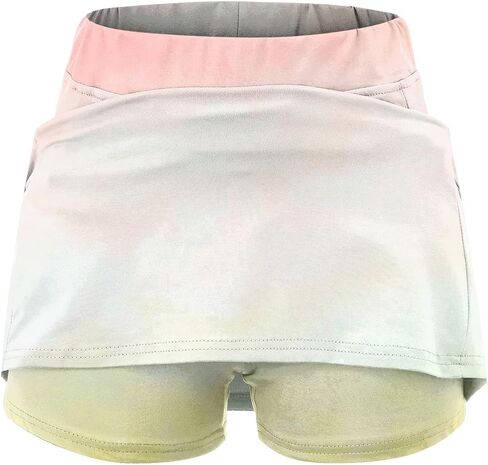 Skorts for Woman Plus Size High Waisted Skirt with Shorts Underneath Athletic Tennis Skirts with Pockets Tummy Control in Saudi Arabia