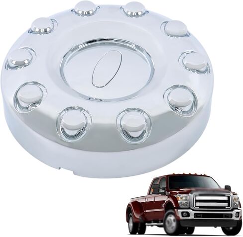 Munirater الأمامية اليسرى اليمين مركز CAP CAP البلاستيك استبدال الكروم F-450 Super Duty 2005-2016 in Saudi Arabia