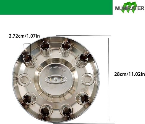 Munirater الأمامية اليسرى اليمين مركز CAP CAP البلاستيك استبدال الكروم F-450 Super Duty 2005-2016 in Saudi Arabia