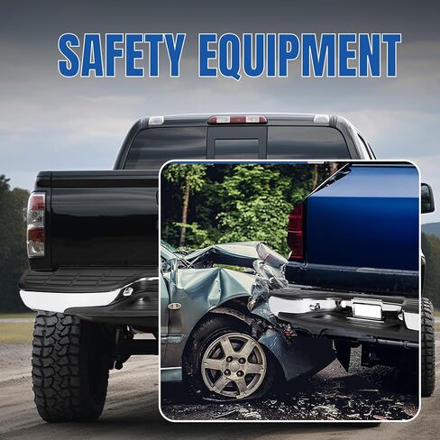 kuafu الخطوة الخلفية الوفير متوافق مع 1999-2007 Chevy Chevrolet Silverado GMC Sierra 2500 HD 3500 شاحنة كروم الصلب استبدال GM1103129 12473000 GM1103141 GM1191121 in Saudi Arabia