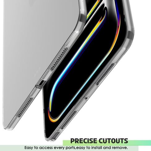 Puxicu Clear Case for iPad 10th Generation Case 10.9 Inch 2022, Slim Design Flexible Soft TPU Protective Cover for iPad 10 (Model Number: A2757/A2777), Transparent in Saudi Arabia