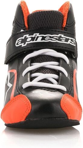 أحذية Alpinestars Tech -1 K S. - أسود/أبيض/أحمر - 1 in Kuwait