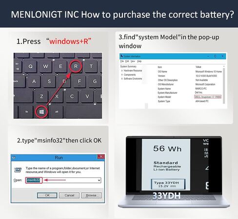 42wh WDXOR بطارية كمبيوتر محمول لديل انسبايرون 13 15 5000 7000 سلسلة 15 5565 5567 5568 5578 5579 7560 7570 13 7368 7378 5378 17 5765 5767 5770 P58F P66F in Kuwait