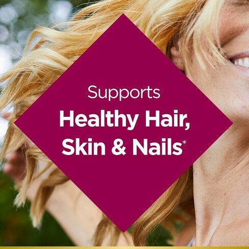 Nature's Bounty Biotin 10000mcg Supplement, Supports Healthy Hair, Skin and Nails, Optimal Solutions Hair Vitamin with Biotin, 90 Rapid Release Liquid Softgels in Saudi Arabia
