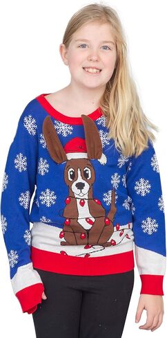 Flappy Animated Ugly Christmas Sweater Youth in Saudi Arabia