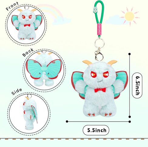 لعبة Luna Bush Plush Keychain ، عث Luna لطيف محشو بالحيوان ، سلسلة المفاتيح in Kuwait