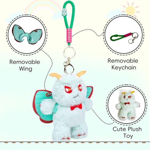 لعبة Luna Bush Plush Keychain ، عث Luna لطيف محشو بالحيوان ، سلسلة المفاتيح in Kuwait