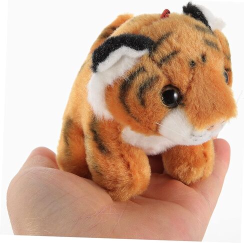 Ciieeo Plush Tiger Shape Keychain Cute Hanging Decoration for Bags Backpacks Stuffed Animal Pendant for Adults Tiger Keyring in Kuwait
