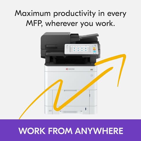KYOCERA ECOSYS MA4000cifx All-in-One Color Laser Printer (Print/Copy/Scan/Fax), 42 ppm, 1200 dpi, Gigabit Ethernet & HyPAS Capable, 7 inch Touchscreen Panel, Dual Scan Document Processor in Saudi Arabia