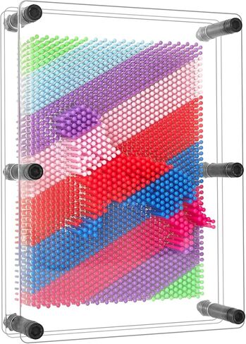 ألعاب لوحية فنية ثلاثية الأبعاد كبيرة جدًا، ألعاب حسية قوس قزح للأطفال المصابين بالتوحد، 8 × 10 بوصة in Kuwait