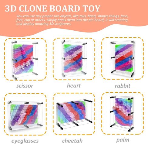 ألعاب لوحية فنية ثلاثية الأبعاد كبيرة جدًا، ألعاب حسية قوس قزح للأطفال المصابين بالتوحد، 8 × 10 بوصة in Kuwait