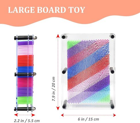 ألعاب لوحية فنية ثلاثية الأبعاد كبيرة جدًا، ألعاب حسية قوس قزح للأطفال المصابين بالتوحد، 8 × 10 بوصة in Kuwait