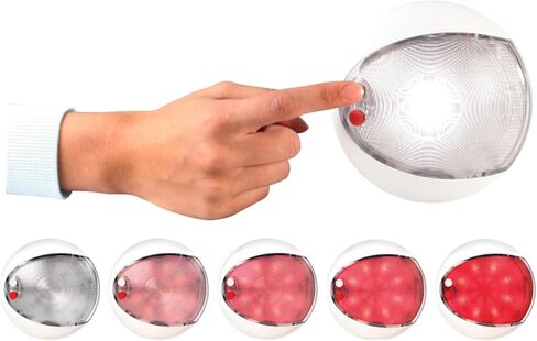Hella 959950121 '9950 Series' Euroled Touch Multivolt White/Red 9-33V DC LED INDIOR LED مع كفن أبيض in Saudi Arabia