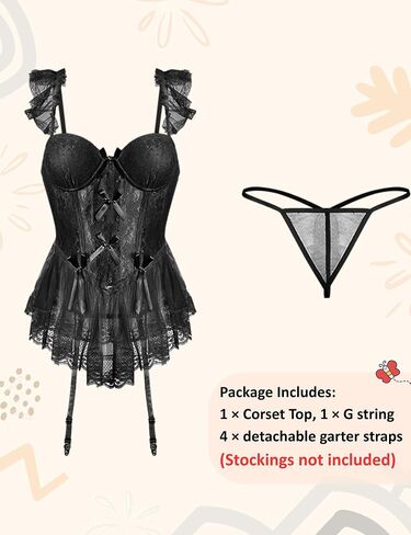 ملابس داخلية مثيرة للنساء مشد الدانتيل مع مجموعات الملابس الداخلية G-String للنساء مثير الخروج إلى أعلى in Saudi Arabia