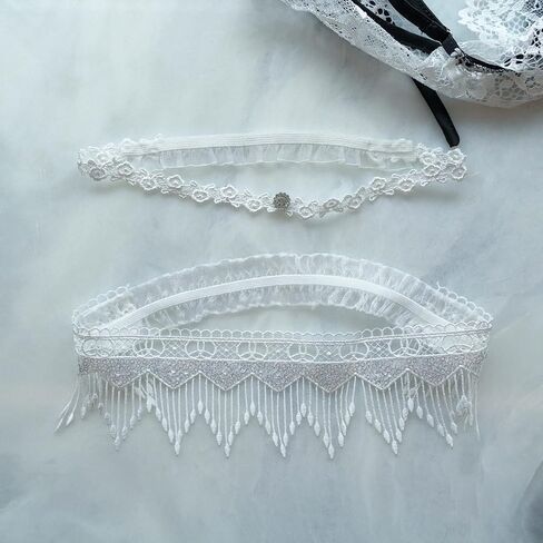 Women's Wedding Garter for Bride Lace Leg Garter Belt with Flower Floral in Saudi Arabia