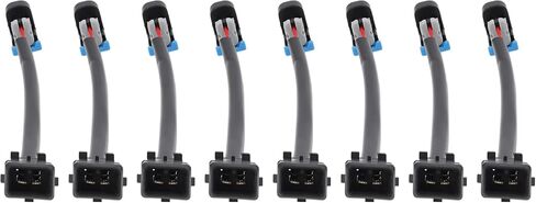 8 حزمة LS1 LS6 LT1 EV1 حاقن تسخير متوافق مع Multec LQ4 LQ9 4.8 5.3 6.0 محولات (أنبوب المطاط) in Kuwait