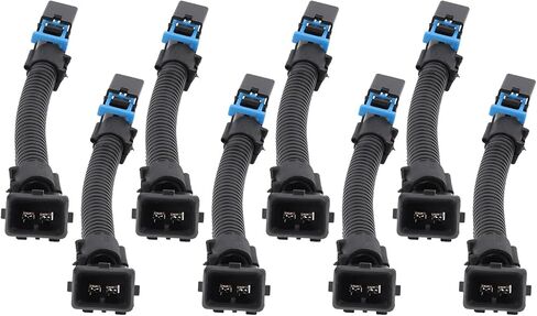 8 Pack LS1 LS6 LT1 EV1 Injector Harness Compatible with Multec LQ4 LQ9 4.8 5.3 6.0 Adapters (Rubber Tube) in Saudi Arabia