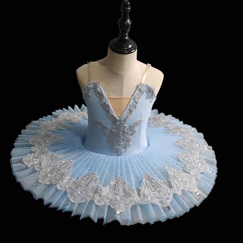 Ballet Leotards for Girls,Ballerina Swan Lake Dance Costumes Leotard with Platter Tutu Hard Organdy Camisole Skirt in Saudi Arabia
