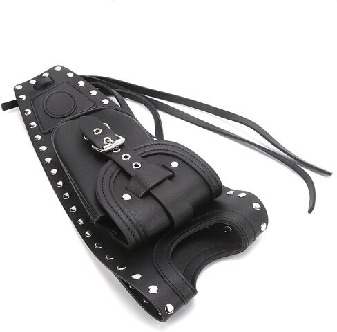 أكياس Qiilu PowerSports أكياس دراجة نارية كيس الوقود من وسادة الغاز غطاء السود الاصطناعي مناسبة ل XLX1000 XL1200X XLH883 كيس in Saudi Arabia