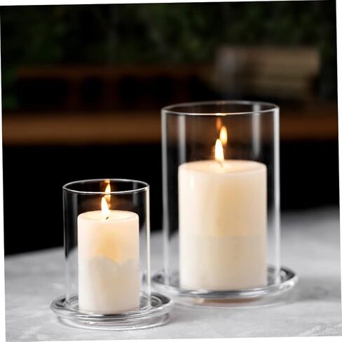 شمعة زجاجية 3pcs تغطي ظلال مصباح مفتوحة للديكور المنزلي حماية شمعة للرياح لغرفة الطعام مركزية مركزية in Kuwait