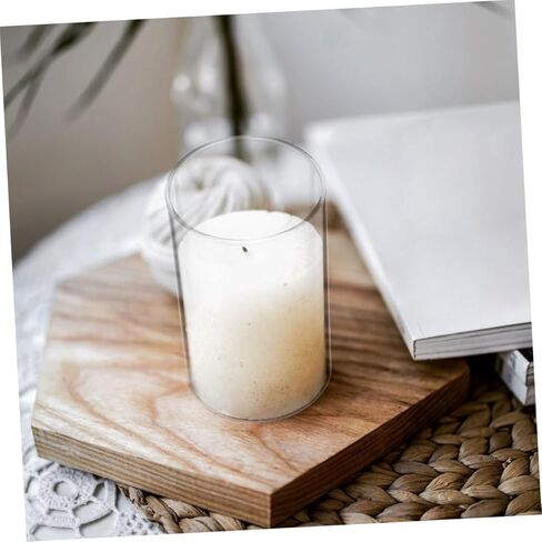 شمعة زجاجية 3pcs تغطي ظلال مصباح مفتوحة للديكور المنزلي حماية شمعة للرياح لغرفة الطعام مركزية مركزية in Kuwait