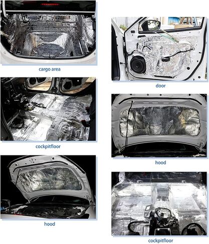uxcell 197mil 5mm 21.4sqft Heat Sound Deadening Deadener Insulation Mat for Car 79x39inch in Saudi Arabia