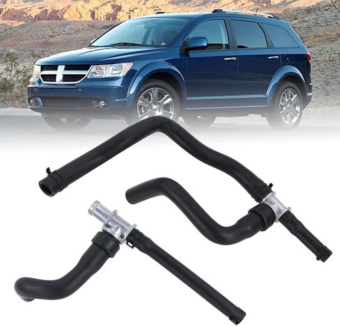 Heater Hose With TEE Supply-Return Compatible With 2008-2020 Dodge Journey 2.4VVT Heater Hose Set Replace#5058437AK 5058437AI 5058437AD(2PCS) in Saudi Arabia