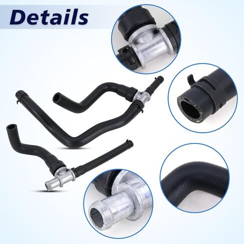 Heater Hose With TEE Supply-Return Compatible With 2008-2020 Dodge Journey 2.4VVT Heater Hose Set Replace#5058437AK 5058437AI 5058437AD(2PCS) in Saudi Arabia