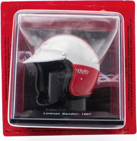 OPO 10 - خوذة Formula 1 متوافقة مع Ferrari F1: Lorenzo Bandini 1967-1/5 Scale - Cas22 in Saudi Arabia