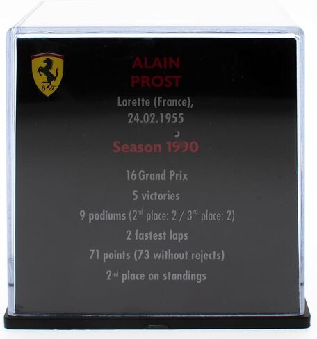 - خوذة Formula 1 متوافقة مع Ferrari F1: Alain Prost 1990-1/5 مقياس - Cas08 in Saudi Arabia