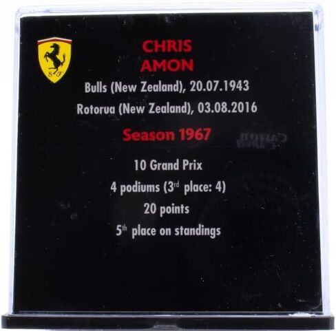 OPO 10 - Formula 1 Helmet Compatible with Ferrari F1: Chris Amon 1967-1/5 Scale - CAS28 in Saudi Arabia
