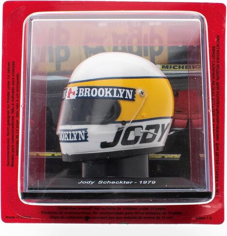 OPO 10 - Formula 1 Helmet Compatible with Ferrari F1: Jody Scheckter 1979-1/5 Scale - CAS19 in Saudi Arabia