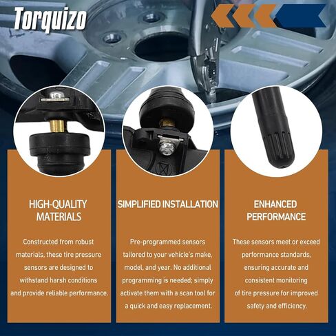 مستشعر TPMS 315MHz 4 PCS أجهزة استشعار ضغط الإطارات متوافقة مع Ford 2005-2011 Escape Edge Expedition Explorer Flex F-150 Fusion MKS MKT MKX MKZ MAZDA Mercury استبدال الجزء 6F2Z1A189A 7L1Z1A189A in Saudi Arabia