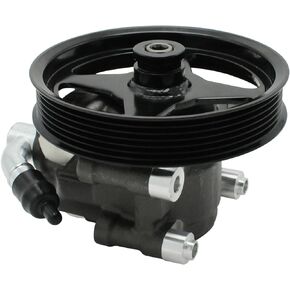 Power Steering Pump with Pulley Fits for 2003 2004 2005 2006 Ford Expedition 2004-2008 F-150, 2006 2007 2008 Lincoln Mark LT, 2003-2006 Navigator for 4.6L 5.4L V8,Power Assist Pump 20-312P1
