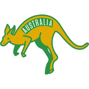 Australia Sticker - Weatherproof Vinyl Souvenir Kangaroo Decal