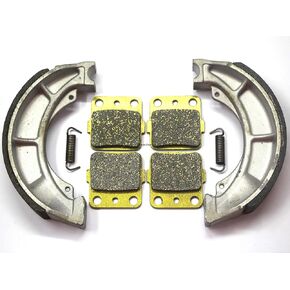 Front Rear Brakes Brake Pads Shoes Drum for Suzuki LT-Z250 LTZ250 Quadsport 250 2004 2005 2006 2007 2008 2009 FA84 S636 MC0230