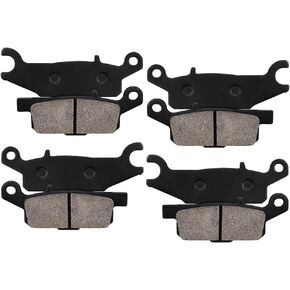 Brake Pads Front and Rear Compatible with Yamaha Grizzly 550 YFM550 2009-2014 / Grizzly 700 YFM700 2007-2022