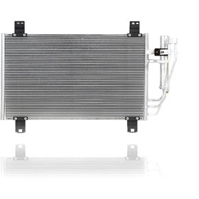 A/C Condenser - Pacific Best Inc. Compatible/Replacement for 30002 16-20 Toyota Yaris Sedan, 2016 Scion iA - With Receiver & Drier