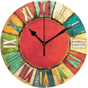 Sunset Behind The Lighthouse 10 Inch Silent Quartz Decorative Wall Clock Non-Ticking Digital Clock Battery Operated Round Easy to Read Home/Office/School Clock