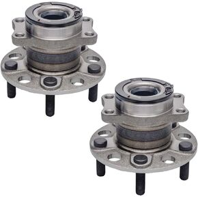 512333 x2 (Only Fits 4WD/AWD Vehicles) Rear Wheel Bearing and Hub Assembly Compatible With 2007-2008 Dodge Caliber (AWD) /2007-2017 Jeep Compass Patriot [5 Stud Hub W/ABS,4x4]