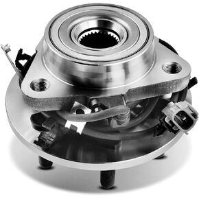 A-Premium Front Left Wheel Bearing and Hub Assembly with ABS & 6-Lug Compatible with Dodge Durango 1998-2003, Dakota 1997-2004, 4WD and 4-Wheel ABS, Replace # 515008